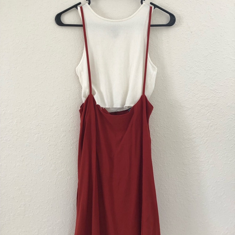 Burnt orange Pinafore